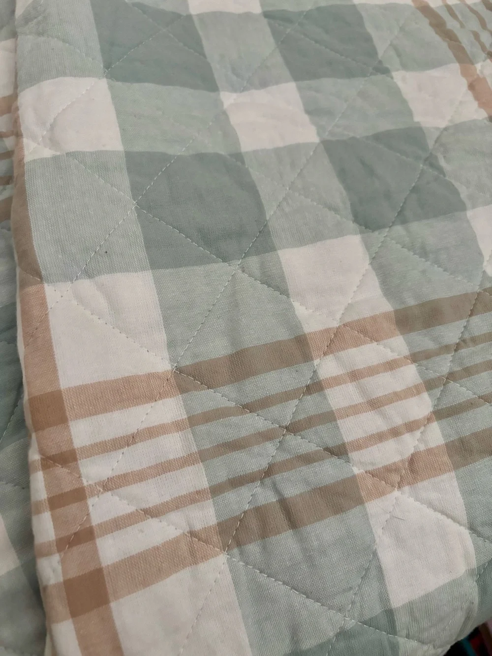 Macy’s Martha Stewart All Cotton Plaid King Quilt $260 Soft & Beautiful ✨